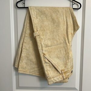 Wild Fable Yellow Acid Wash Cargo Pants - Size 6